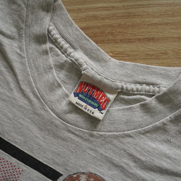 VINTAGE Early 90s Michael Jordan #23 Chicago Bulls Nutmeg Tee | Mens L - Picture 3 of 3